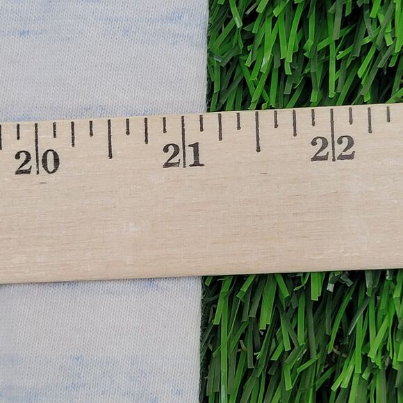 Vintage 90s Myrtle Beach Stripes Shirt Women L/XL 21x27 Blue - Picture 4 of 14